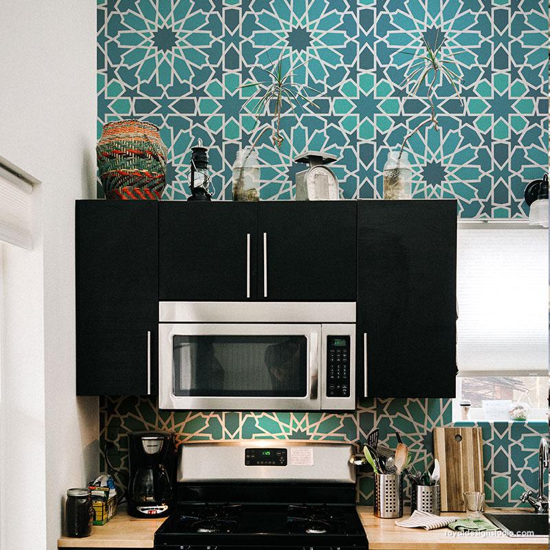 Kasbah Tile Stencil - Moroccan Geometric Pattern Stencils for DIY Home Decor, Wall Painting & Floor Design | Perfect for Bathroom, Kitchen Backsplash & Outdoor Projects