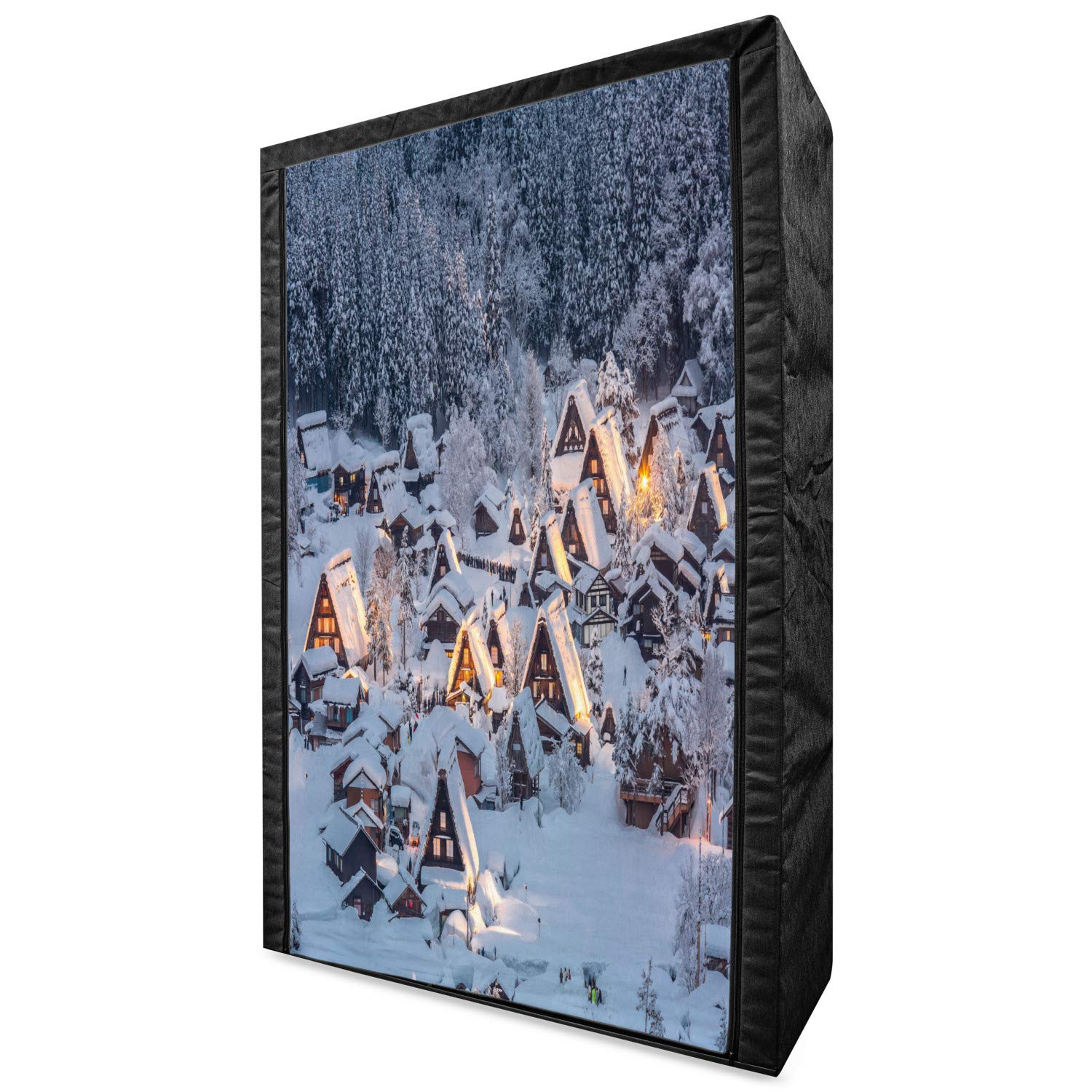 Ambesonne Winter Portable Fabric Wardrobe - 42.5