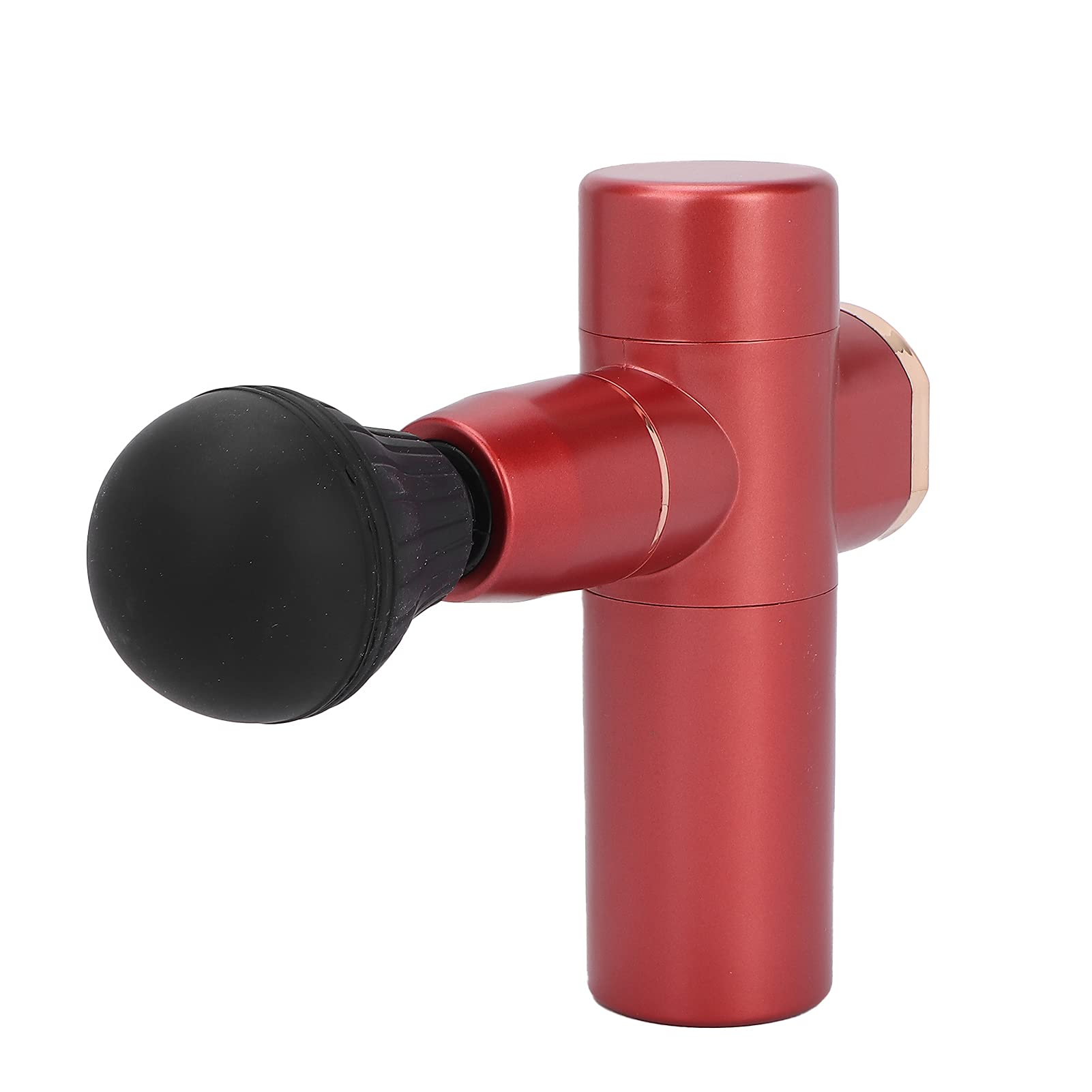 Mini Portable Electric Massage Gun - Deep Tissue Percussion Massager with Noise Reduction for Athletes, Neck, Shoulder & Foot Pain Relief - Perfect for Home, Gym & Travel (Red)
