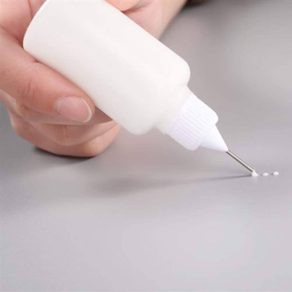 30ml Empty Glue Bottle with Precision Needle Tip - Refillable Applicator for Paper Quilling, DIY Crafts, Scrapbooking - Durable Plastic Glue Dispenser for Art Projects & Home Decor