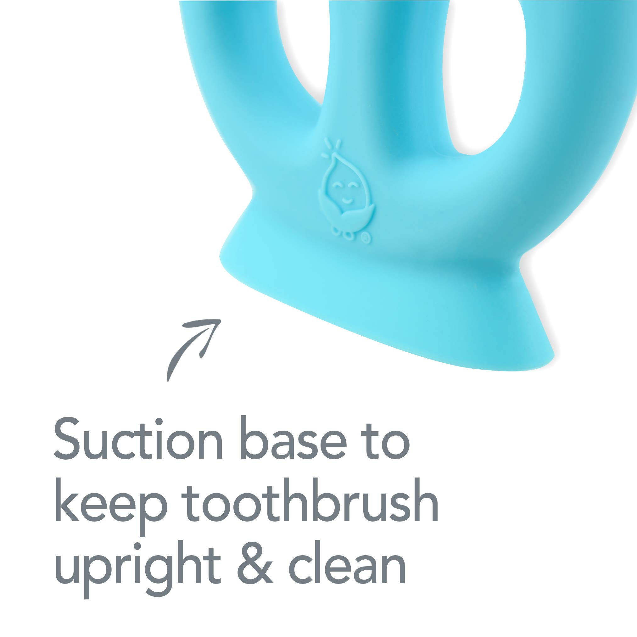 Green Sprouts Silicone Learning Toothbrush for Toddlers - BPA-Free, Food-Grade Safe Baby Training Toothbrush | Helps Develop Brushing Skills | Dishwasher & Sterilizer Safe | Perfect for Bath Time & Early Dental Care