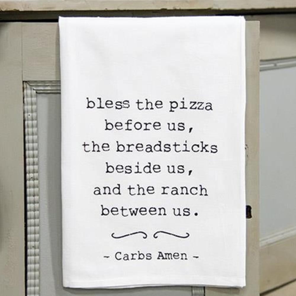 Premium Carbs Amen Dish Towels - Soft & Absorbent Kitchen Towels for Drying Dishes, Glassware & Countertops - Perfect for Everyday Kitchen Use & Hosting