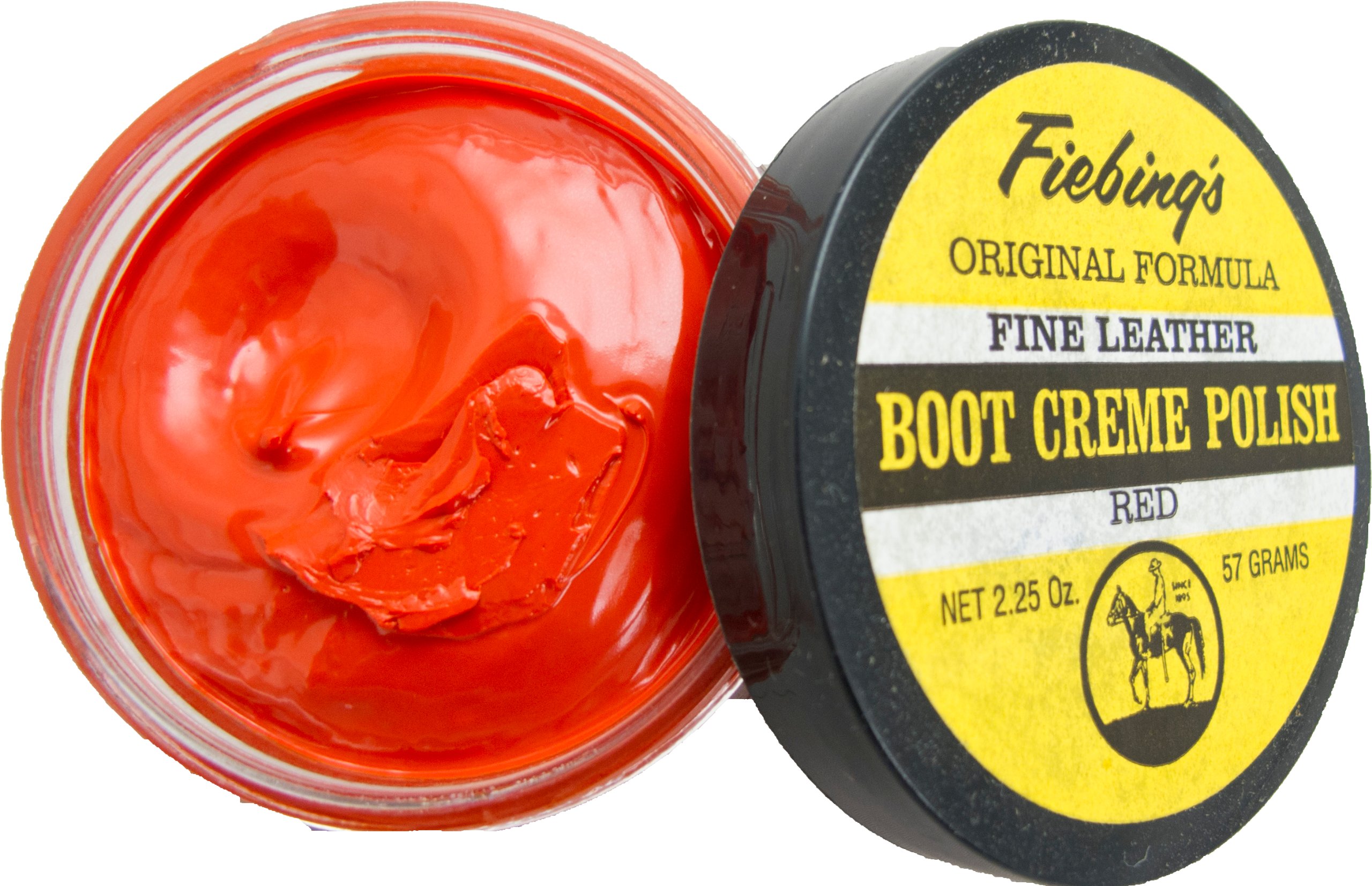 Fiebing's Premium Leather Boot Cream - Red | Condition & Protect Leather Boots, Shoes & Accessories | Ideal for Cowboy Boots, Work Boots & Leather Care