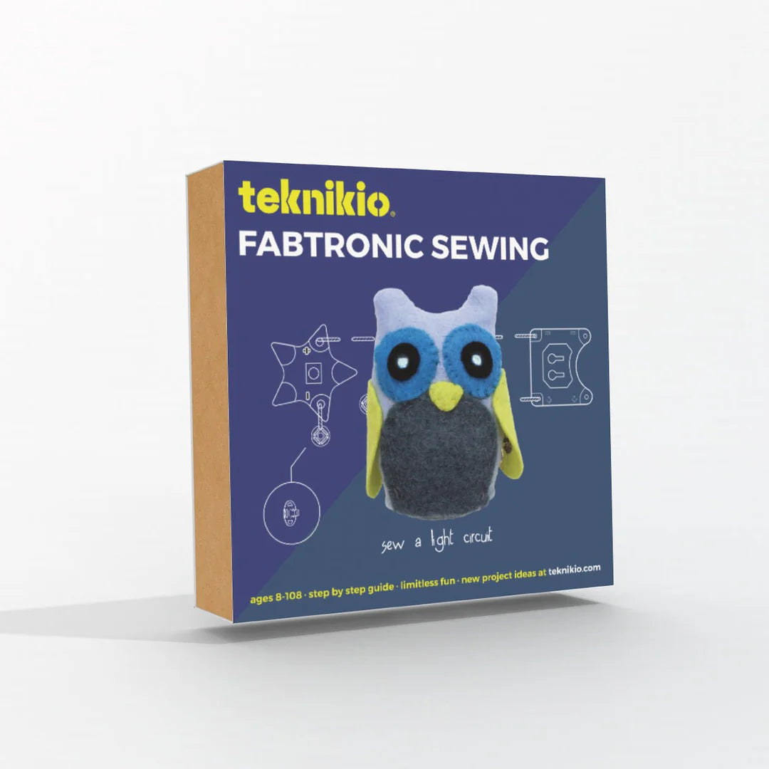 Teknikio Fabtronic Sewing Kit - DIY Electronic Textile Starter Set for Kids STEM Learning | Perfect for Classroom Projects & Creative Fashion Design