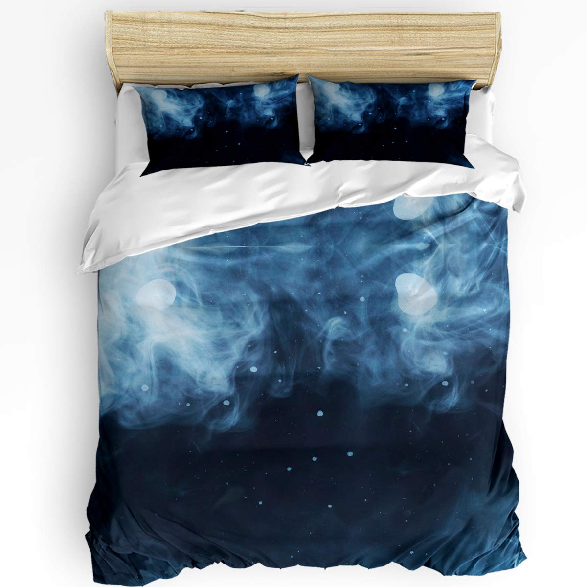 Alandar 3-Piece Starry Sky Duvet Cover Set - Ultra Soft Bedding with 2 Pillowcases for Twin Bed | Kids, Teens, Women & Men Bedroom Decor | Perfect for Cozy Nights & Celestial-Themed Rooms