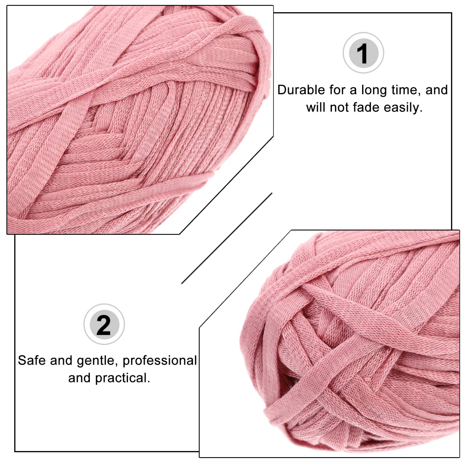 FOMIYES 1 Roll Flat Braided Rope Cord - Soft Acrylic Yarn for DIY Blankets, Knitting, Crafts, and Shoelaces | Chunky Jumbo Yarn for Handmade Projects & Home Decor