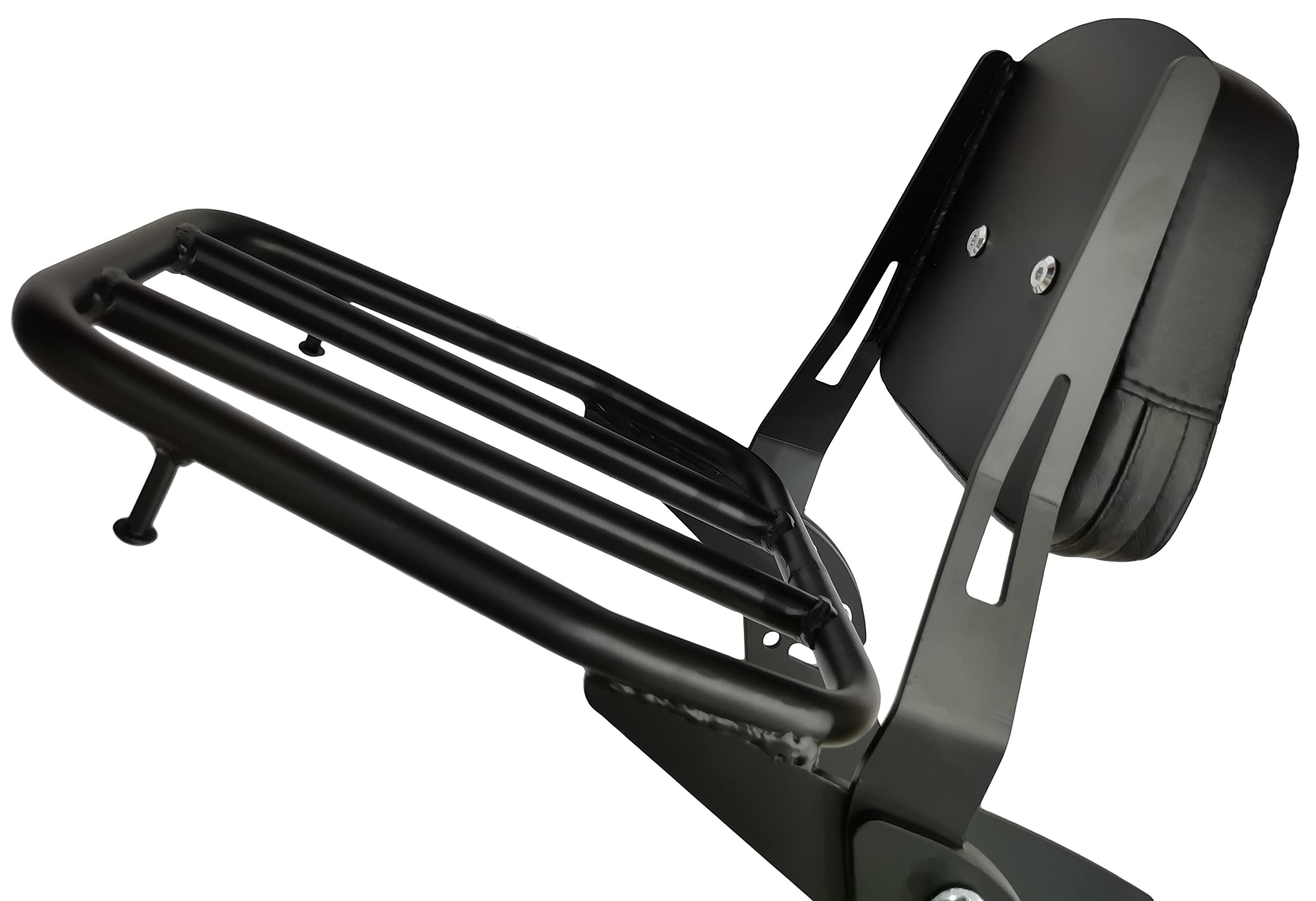Replacement Backrest Sissy Bar with Comfortable Pad & Luggage Rack for Honda Rebel 500/300 CMX500/CMX300 (2017-2020) - Enhanced Comfort for Long Rides & Secure Cargo Transport