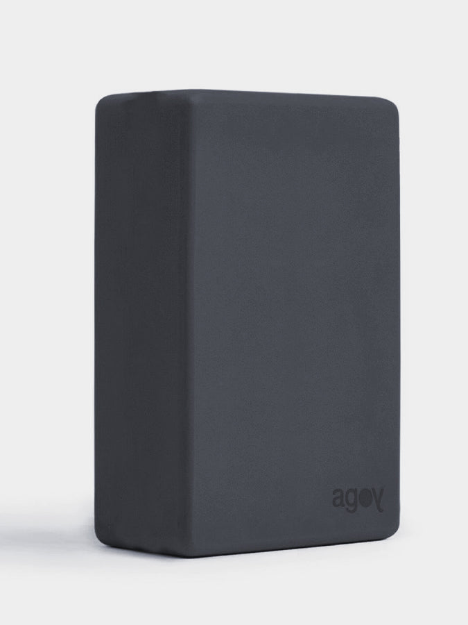 Eco-Friendly Agoy Large Recycled Yoga Block for Stability & Support - Perfect for Yoga, Pilates & Home Workouts