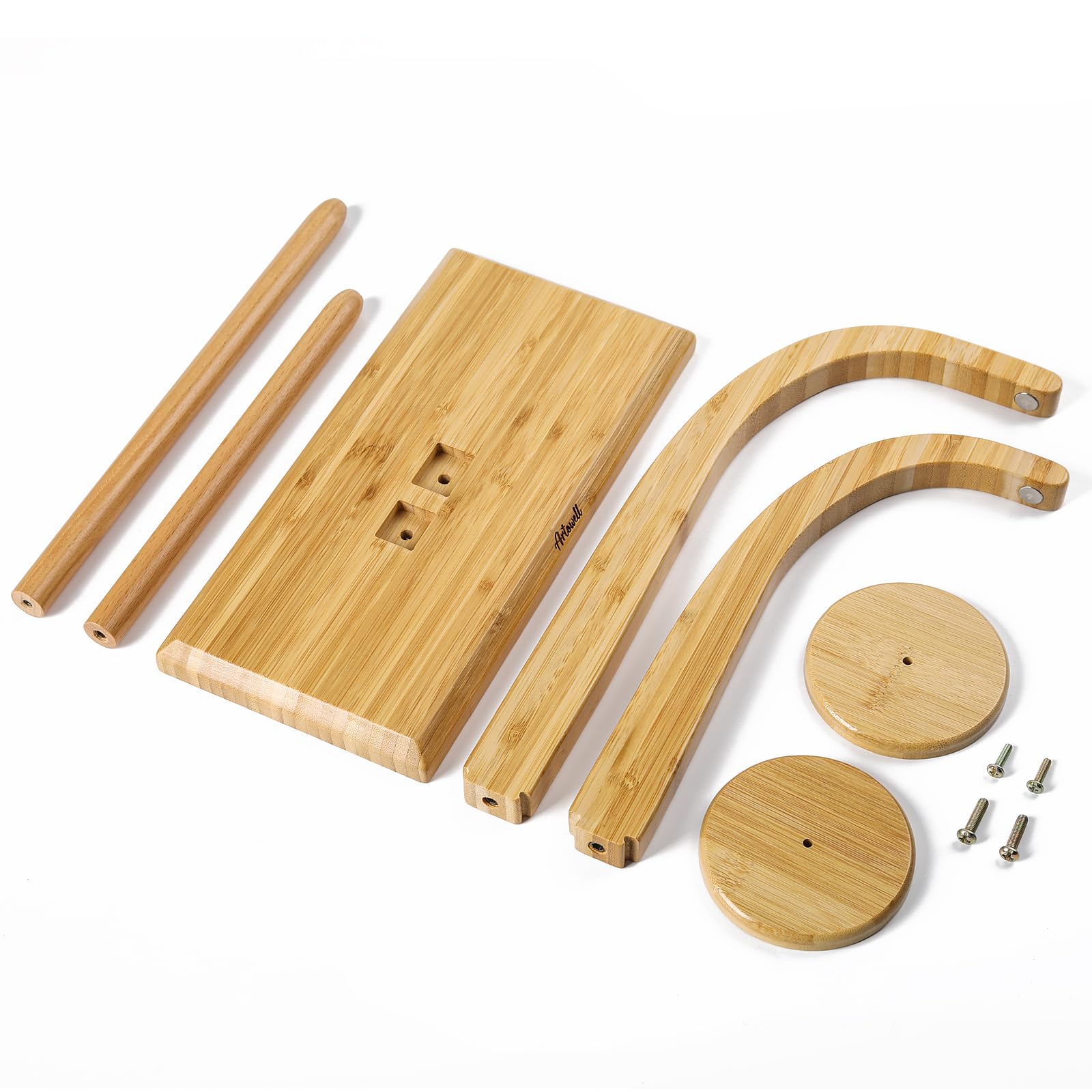 Artowell Wooden Yarn Holder with 2 Spindles - Premium Yarn Spinner for Knitting & Crocheting - Bamboo Wool Storage Organizer - Perfect Gift for Knitting Enthusiasts - Ideal for Home Crafting, DIY Projects & Yarn Management