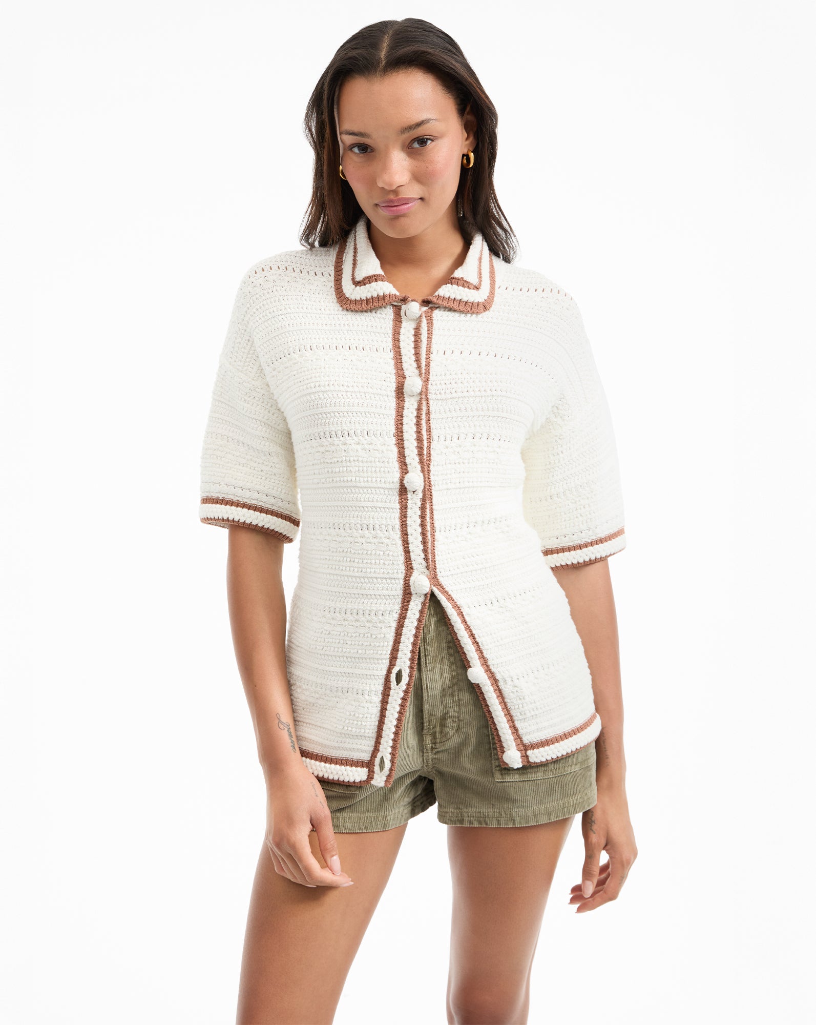 Stylish Jadine Half Sleeve Cardigan for Women - Lightweight Knit Open Front Sweater | Perfect for Office, Date Night & Casual Outings