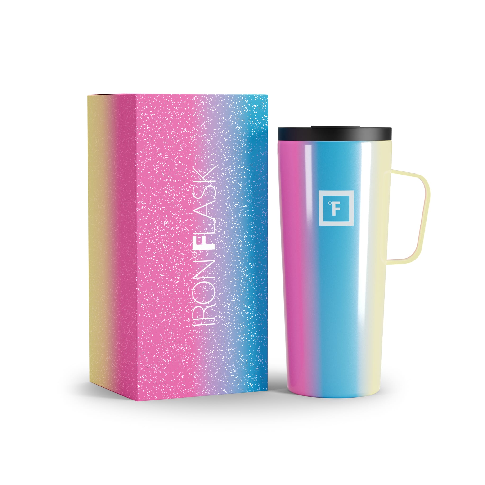 24 Oz Insulated Grip Coffee Mug 2.0 - Leak-Proof Travel Tumbler with Handle for Hot & Cold Drinks - Perfect for Office, Commute, Camping & Outdoor Activities