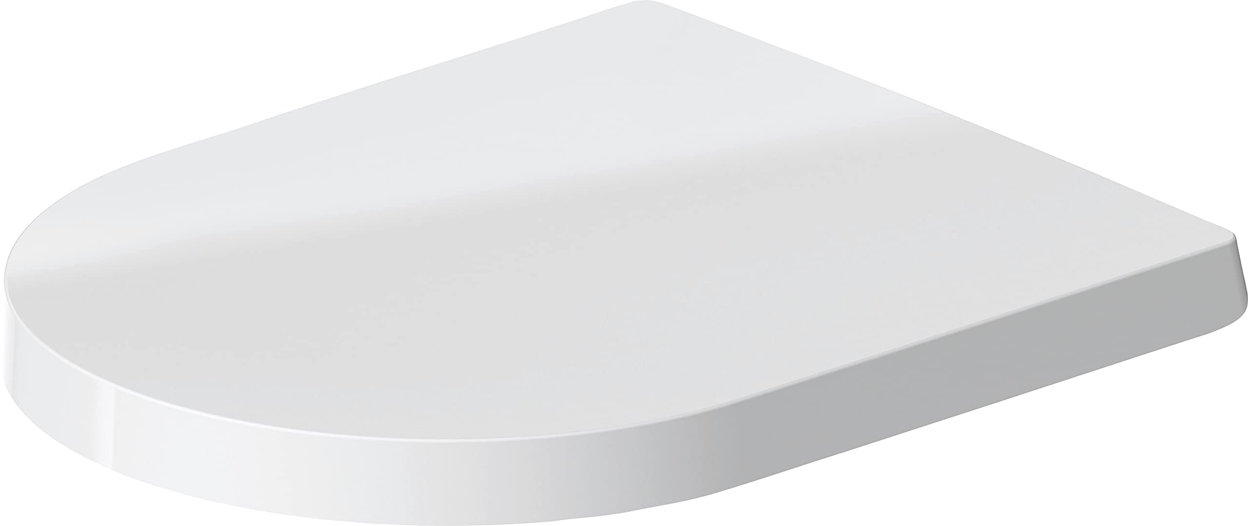 Duravit 0020090000 ME by Starck White Elongated Ceramic Toilet Seat Replacement - Modern Bathroom Upgrade for Home & Commercial Use