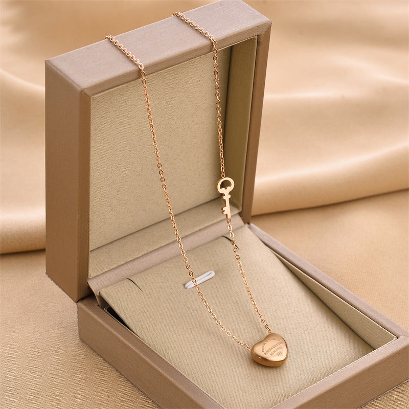 2023 Fashion Titanium Steel Necklace for Women - Hypoallergenic, Colorfast Jewelry - Trendy European & American Style Accessories - Perfect for Daily Wear, Parties and Gifts