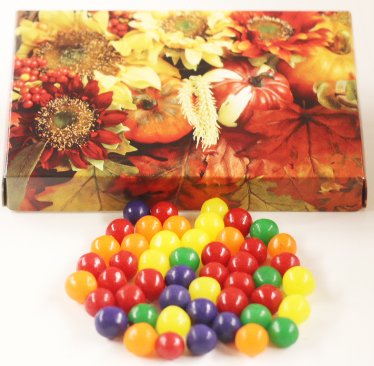 Scott's Cakes Fruit Sours Candy - 1 Pound Bulk Bag in Festive Fall Leaf Packaging | Perfect for Halloween Treats, Party Favors & Office Snacks