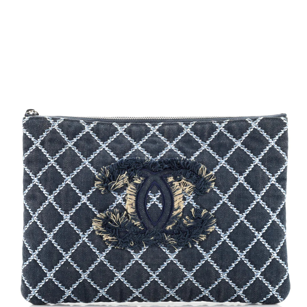 Authentic Pre-Owned Chanel O Case Clutch Bag - Vintage Designer Crossbody for Women | Perfect for Evening Parties, Date Nights & Luxury Fashion Collectors