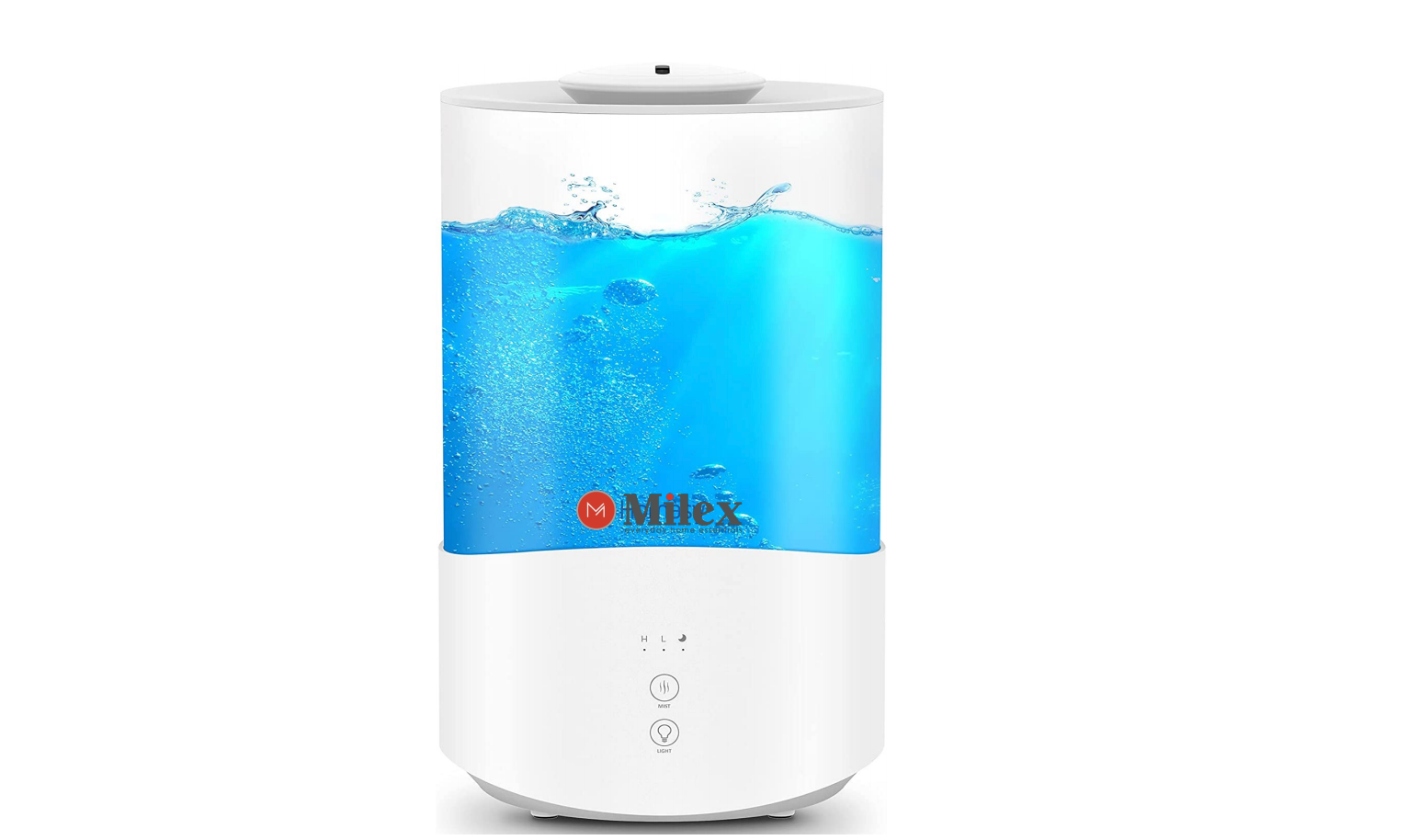Best Full Room Humidifier and Essential Oil Diffuser - Large Capacity Cool Mist for Bedroom, Nursery, Office & Home - Quiet Ultrasonic Air Moisturizer for Dry Skin, Allergies & Better Sleep