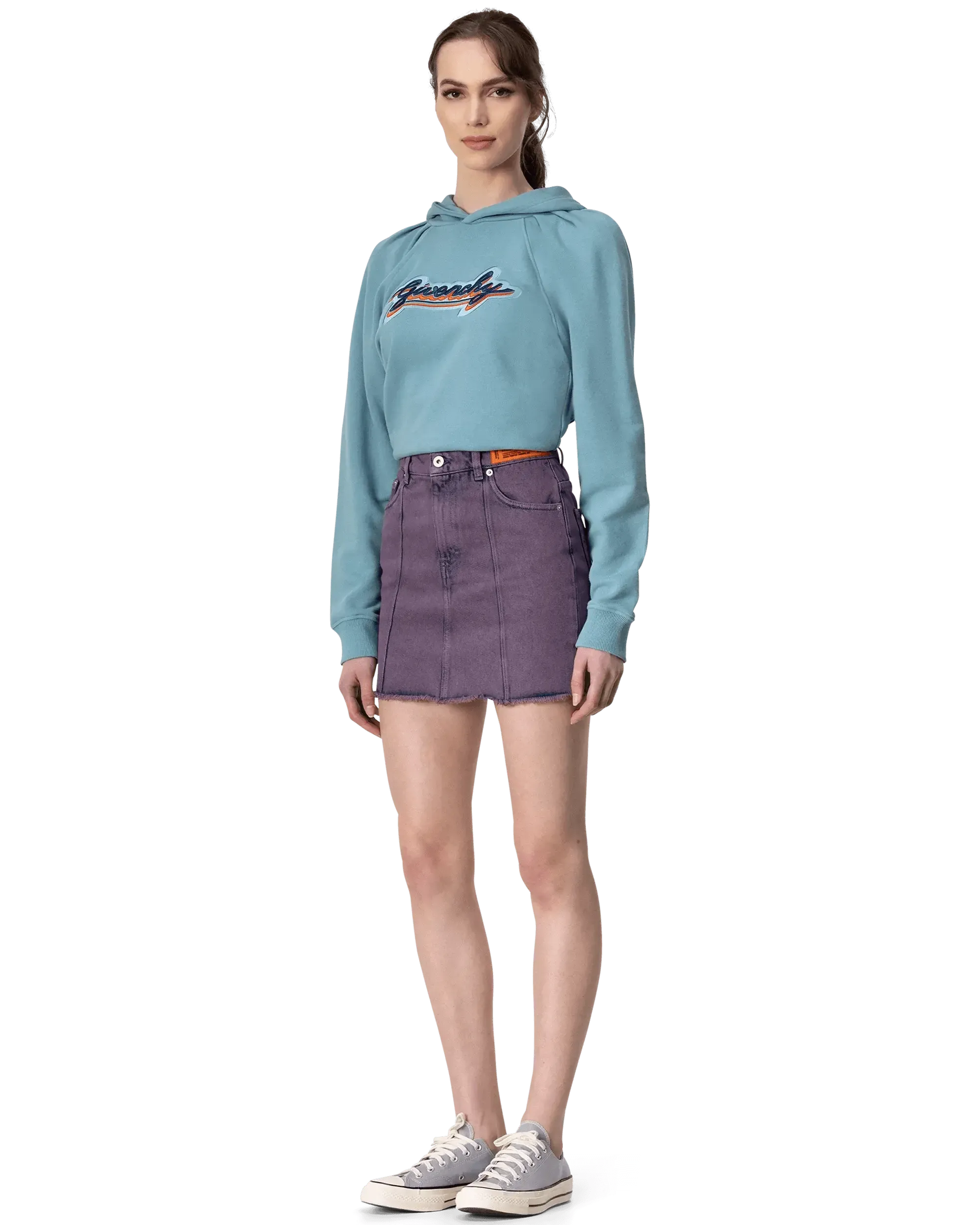 Custom Embroidered Logo Crop Top Hoodie for Women - Trendy Streetwear Fashion for Casual Outfits & Gym Wear