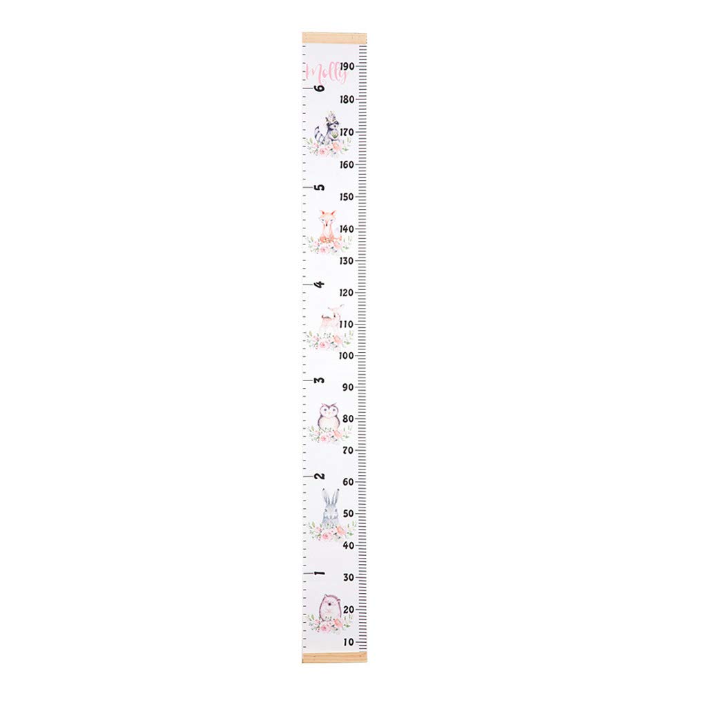 Baby Growth Chart for Nursery - Wall Mounted Height Measuring Ruler for Boys & Girls | Removable Canvas Growth Tracker | Perfect for Kids Room Decor & Milestone Tracking