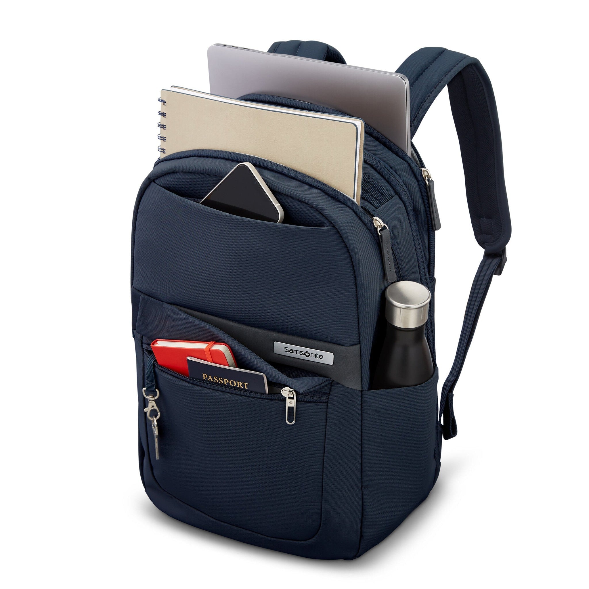 Samsonite Elevation Plus Expandable Backpack for Travel, Work & School - Lightweight Durable Carry-On Laptop Backpack with USB Charging Port