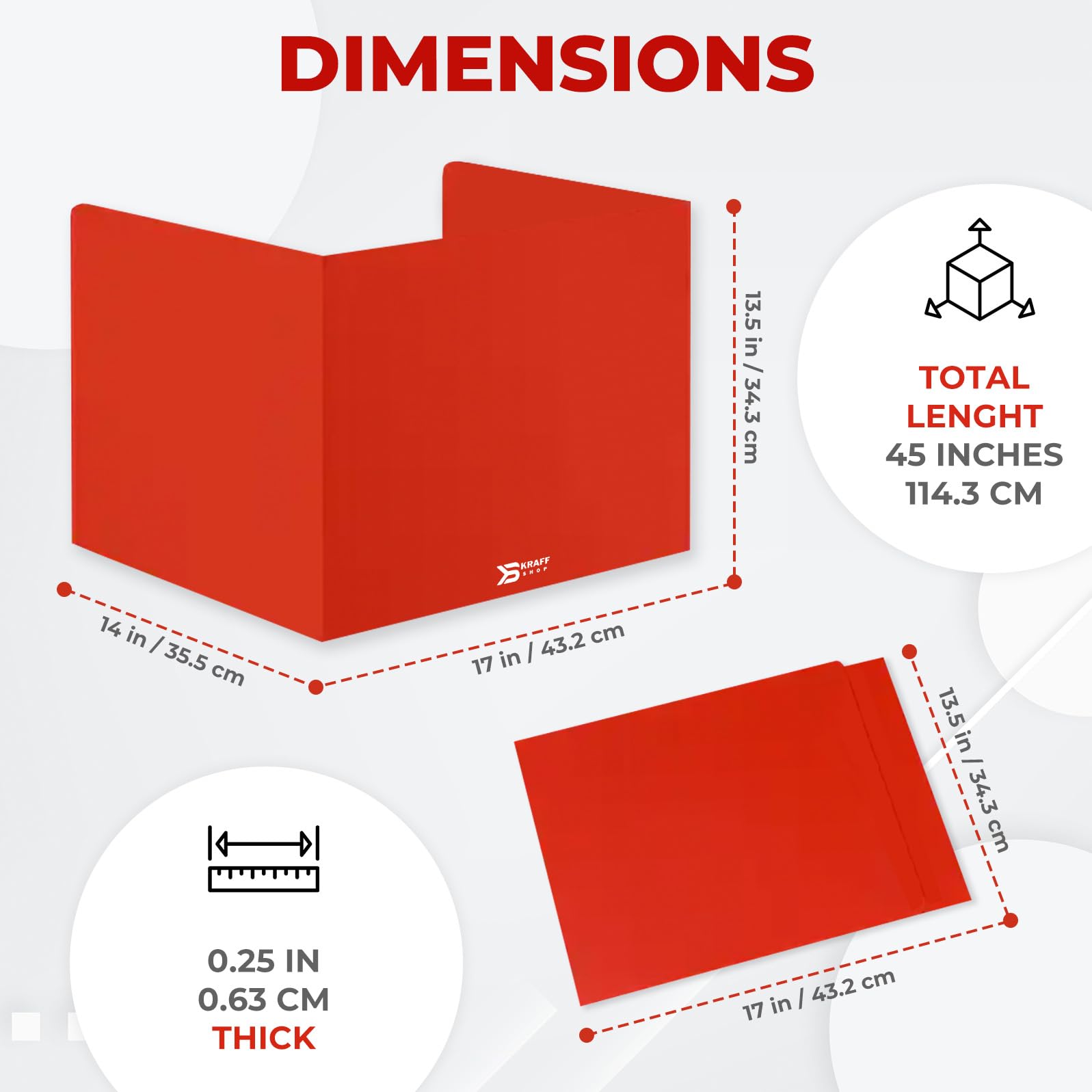 20 Plastic Privacy Folders for Students - Waterproof Desk Dividers for Classroom & Testing