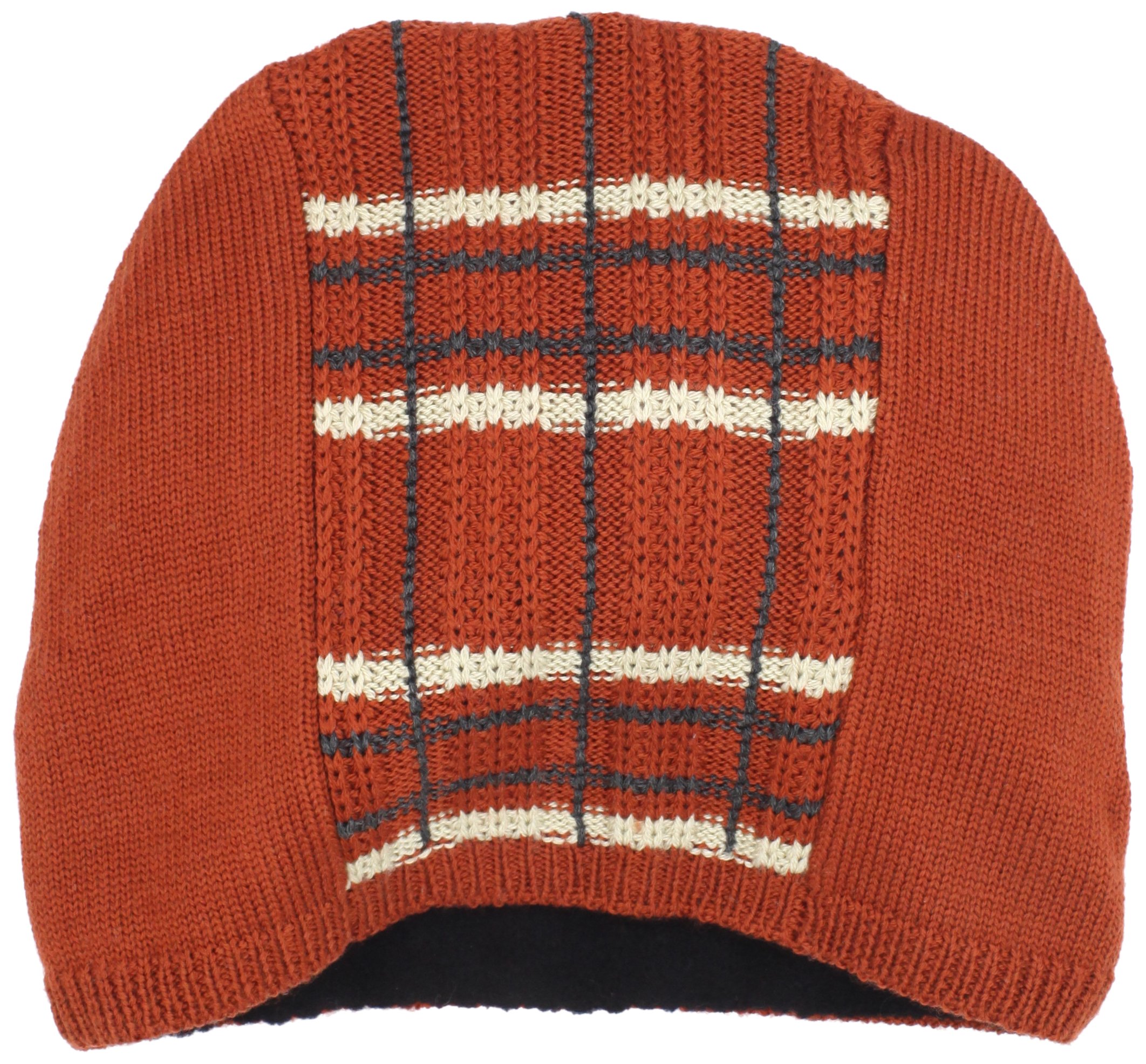 Echo Design Men's Textured Plaid Winter Beanie Hat - Soft Warm Knit Cap for Cold Weather, Outdoor Activities & Casual Style