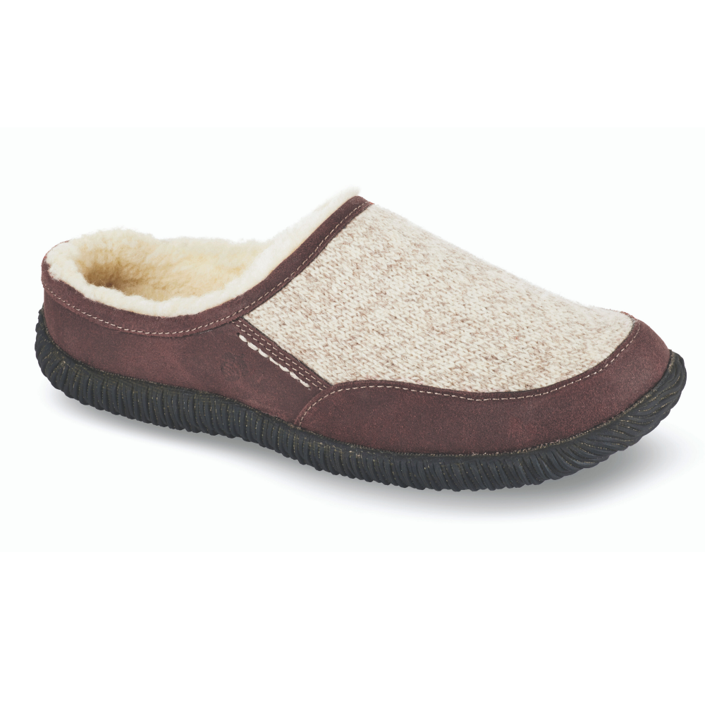 **Men's Comfortable Rambler Mule Slippers with Indoor/Outdoor Sole - Soft & Durable for Home, Office, and Outdoor Use**