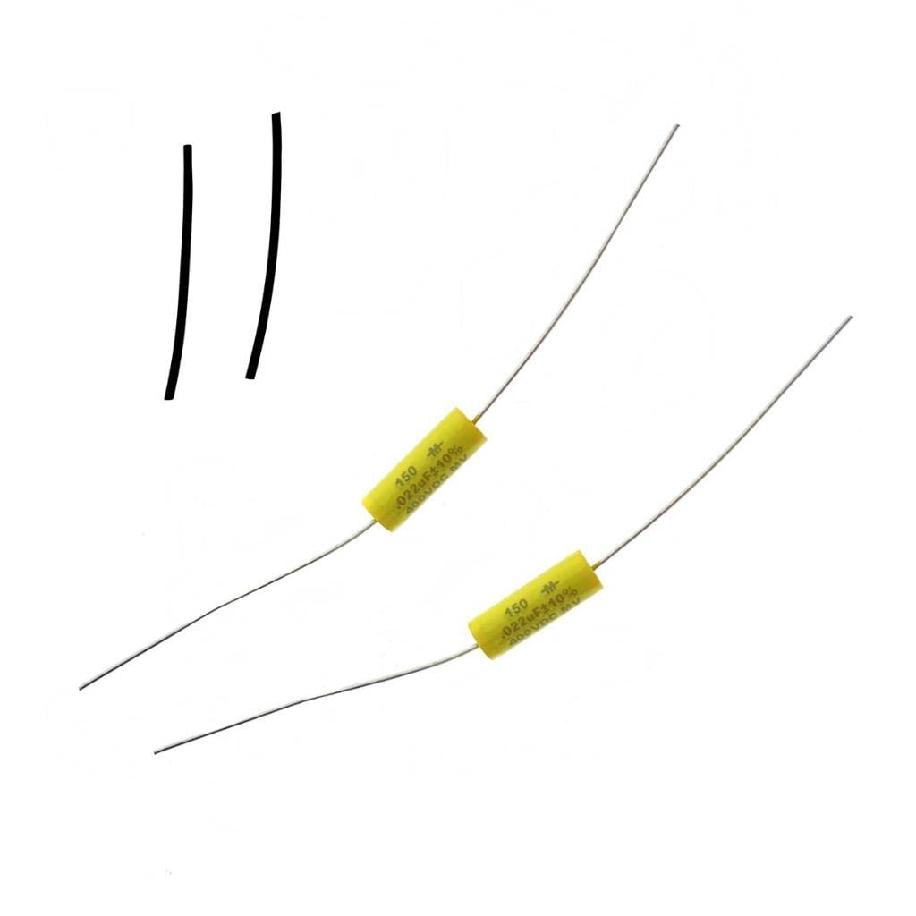 2-Pack Mallory .022uf Tone Capacitors for Electric Guitar & Bass - Upgrade Your Sound for Rock, Blues & Jazz Performances