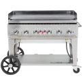 MG-48 Portable Gas Griddle with 6 Burners - Outdoor Camping, Tailgating & Backyard BBQ Cooking Station