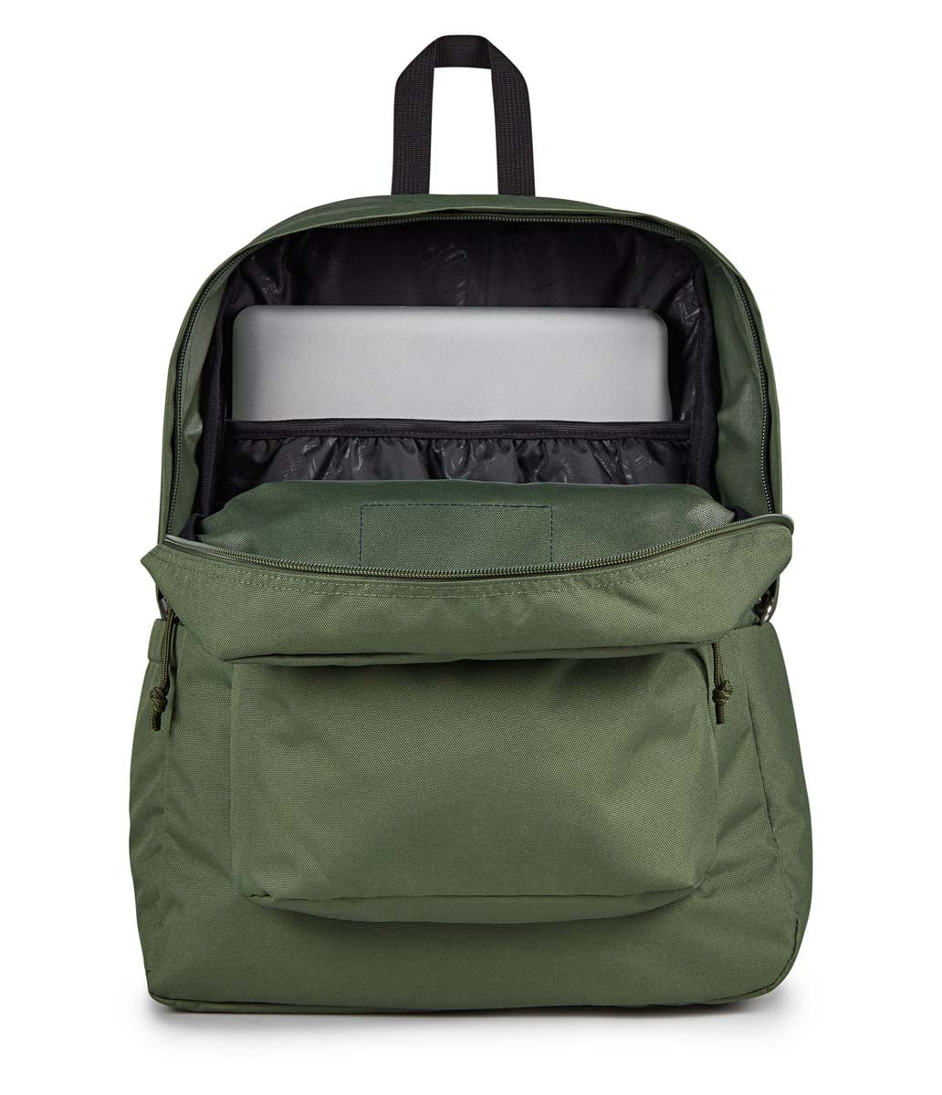 JanSport SuperBreak Plus Backpack - Lightweight Laptop Backpack for School & Travel, Durable Cargo Green Daypack with 15