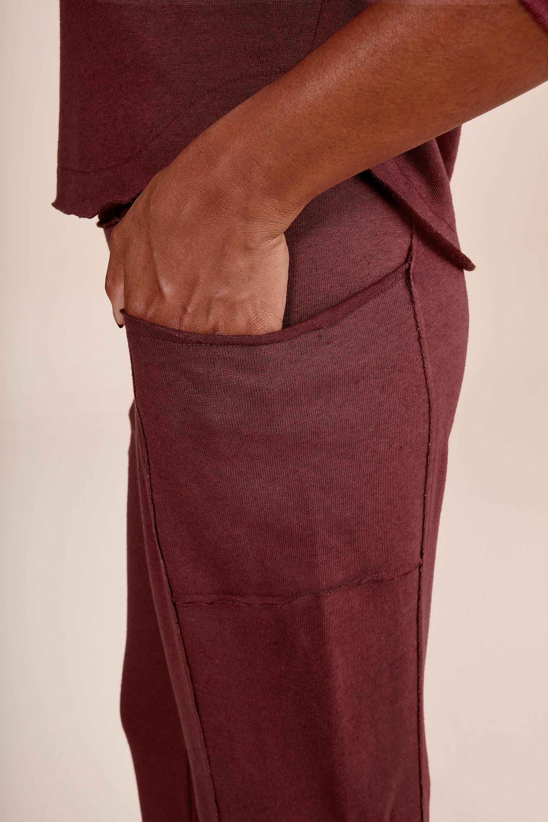 Slow Knit Straight Leg Pants for Women - Comfortable High Waisted Casual Trousers for Work, Travel & Lounge Wear