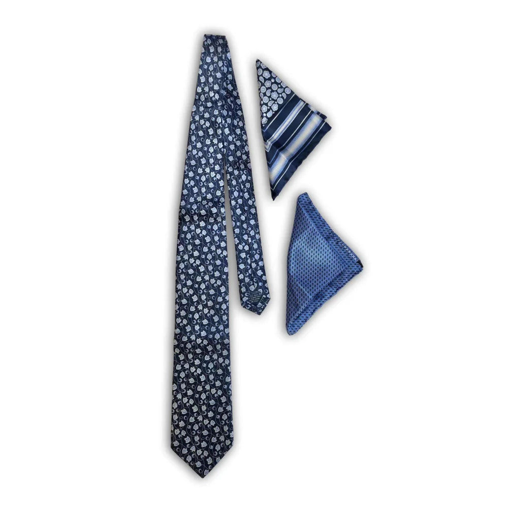 Authentic James Gandolfini Autographed Tie & Handkerchief Set from The Sopranos - Tony Soprano Memorabilia with COA - Perfect for TV Show Collectors and Sopranos Fans Display