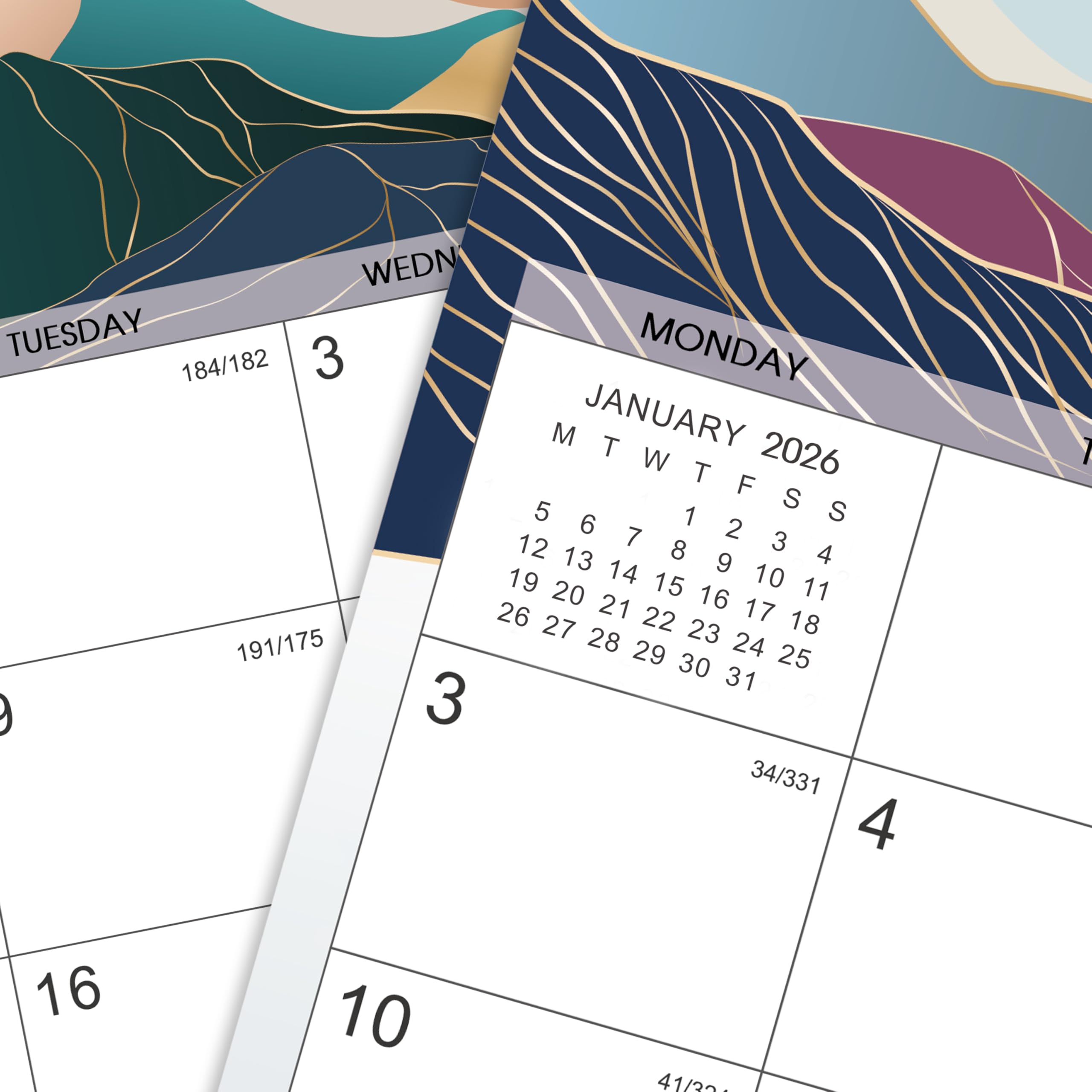 2025-2026 Wall Calendar | 18-Month Planner from July 2025 to December 2026 | Perfect for Home, Office & School Organization | Time Management & Task Tracking Tool