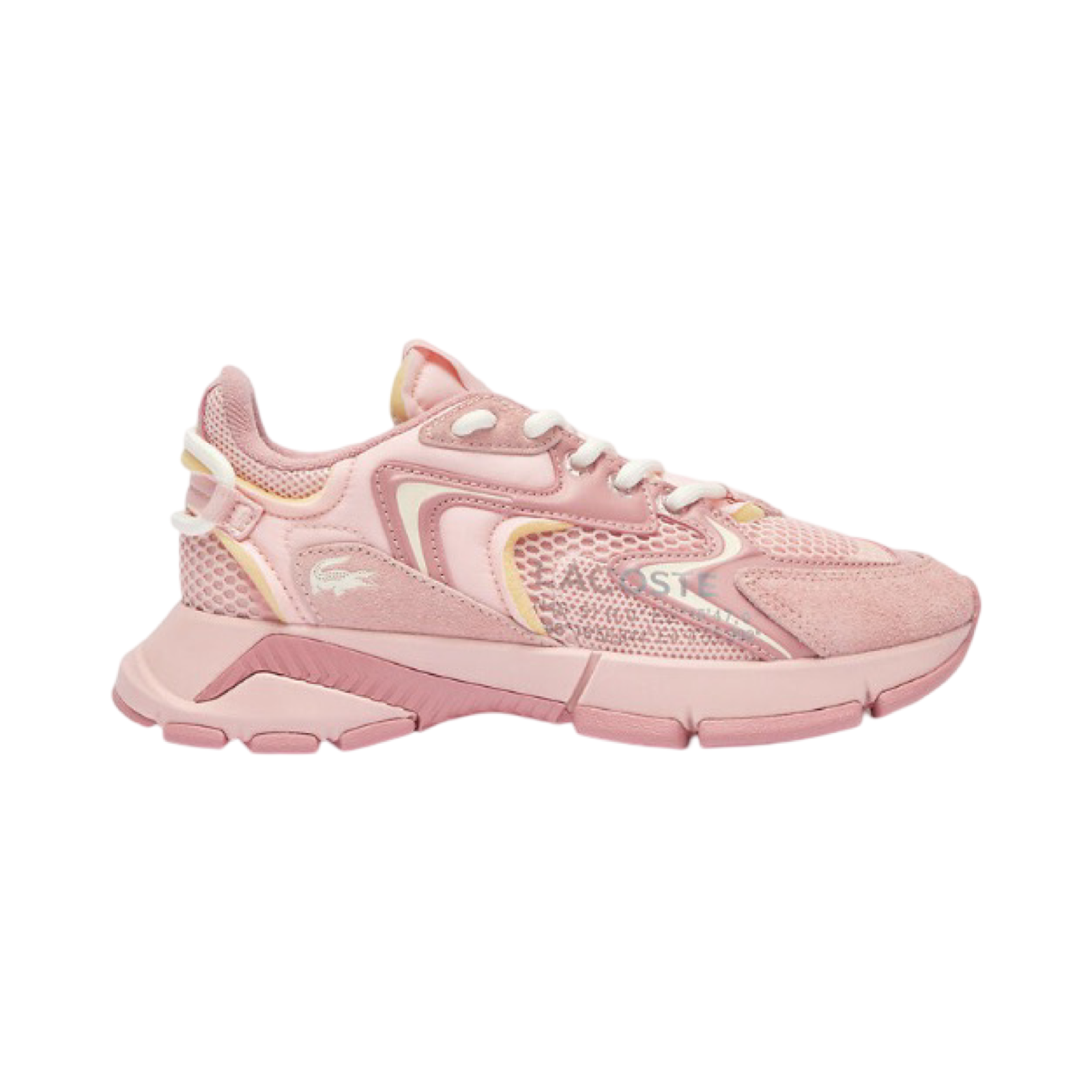 Lacoste Women's L003 NEO 124 Pink Off White Sneakers - Casual Comfortable Walking Shoes for Women | Perfect for Work, Travel & Everyday Wear