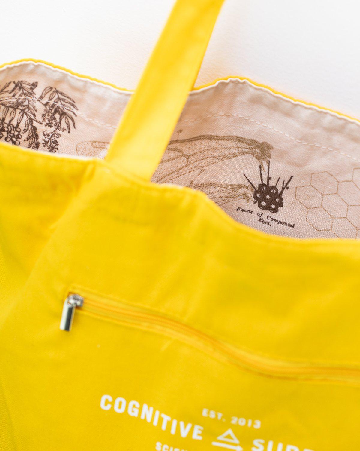 Eco-Friendly Honey Bee Print Canvas Tote Bag - Reusable Grocery Shopping & Beach Tote for Women - Perfect for Farmers Market, Picnics & Daily Use