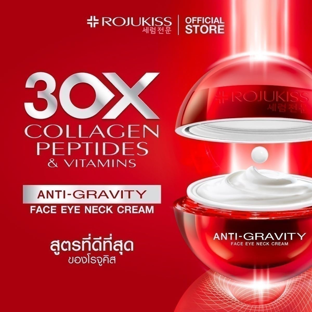 Rojukiss Face Eye Neck Cream Set - 6-Piece Korean Moisturizing Skincare for Smooth Skin | Anti-Aging & Hydration Treatment | Perfect for Daily Beauty Routine & Travel