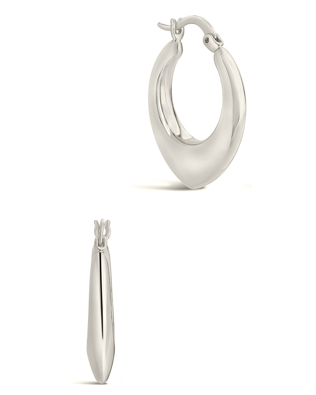 Indy Elongated Hoop Earrings - Trendy Gold Dangle Earrings for Women, Lightweight & Hypoallergenic | Perfect for Everyday Wear, Parties & Special Occasions