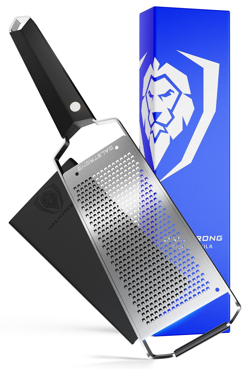 Premium Stainless Steel Wide Cheese Grater - Professional Kitchen Tool for Hard & Soft Cheeses | Dalstrong | Perfect for Pasta, Pizza & Salad Garnishing