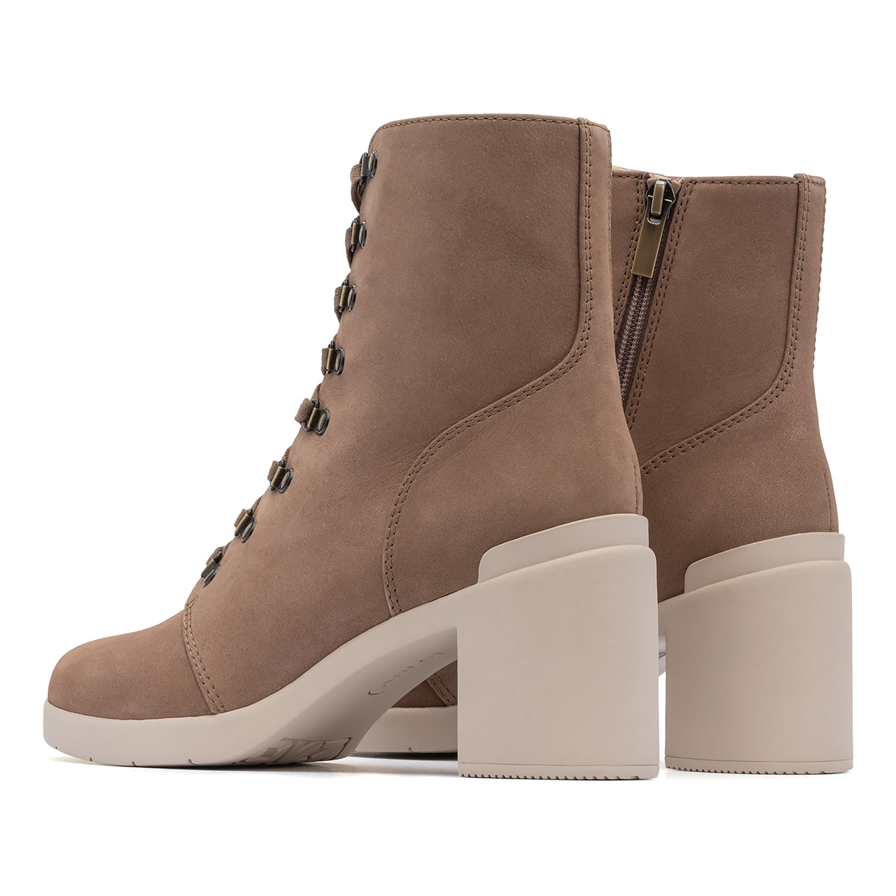 ABEO Metropolis Lace-Up Walking Shoes for Women - Comfortable Beige Sneakers for Work, Travel & Everyday Wear