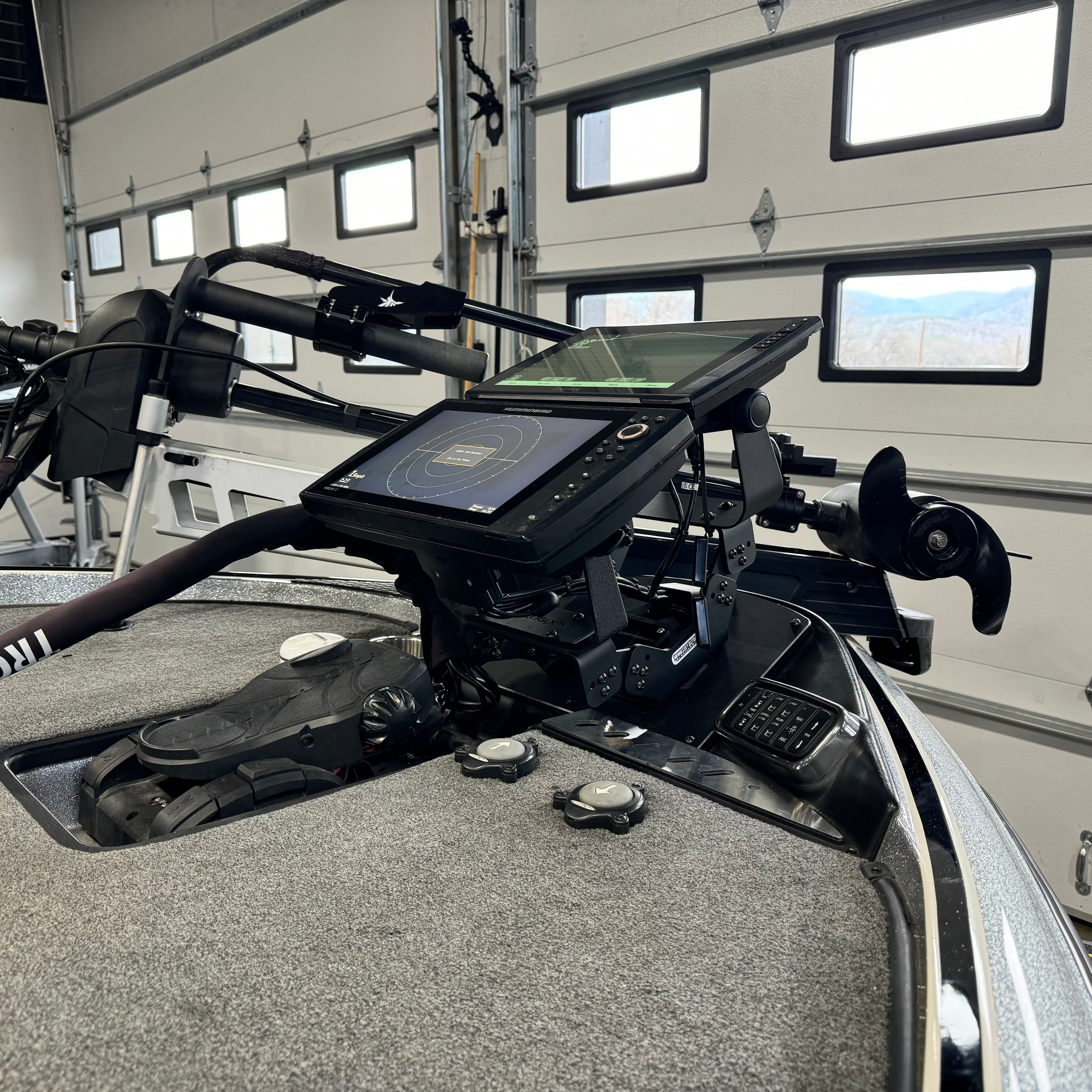 H.O.E. Dual Bow Mount System for Triton TRX20/21 - Perfect for Kayak Fishing and Boat Accessories | Durable Aluminum Mounting Solution for Anglers