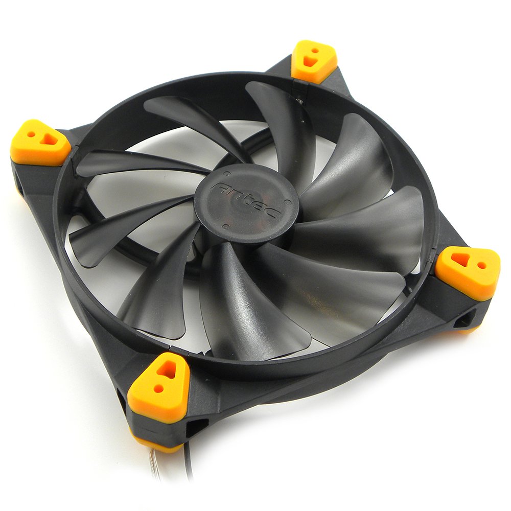 Antec True Quiet 120mm Red LED Case Fan - Ultra Silent Cooling for PC Gaming, Workstation & Home Office Use