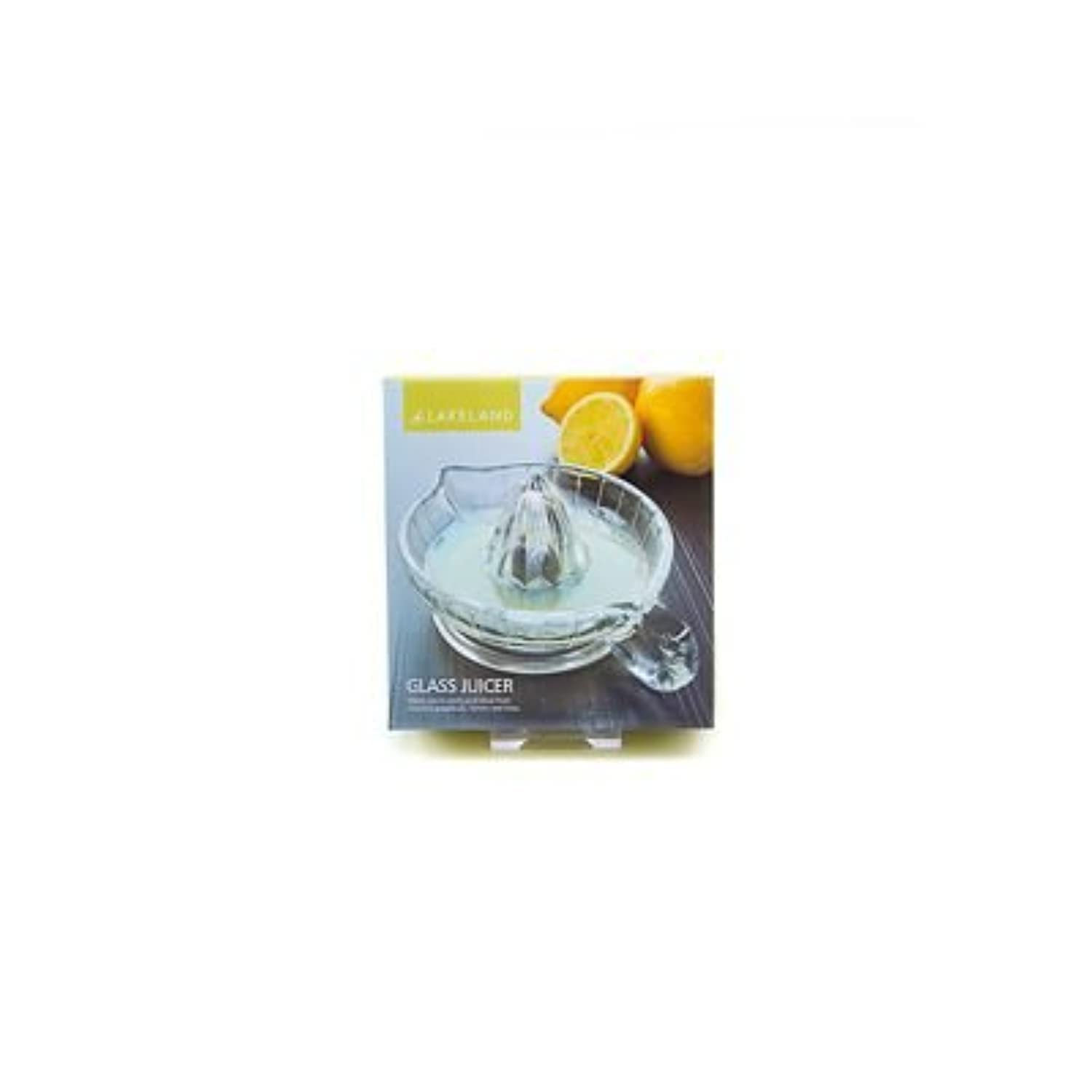 Premium Glass Lemon & Lime Juicer - Hand Squeezer for Fresh Citrus Juice - Perfect for Cocktails, Cooking & Healthy Drinks