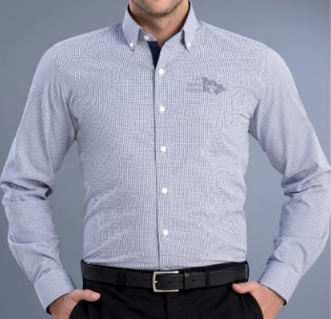 Men's Navy Checkered Button-Down Shirt - Casual & Stylish Plaid Flannel Shirt for Everyday Wear, Work, and Outdoor Activities