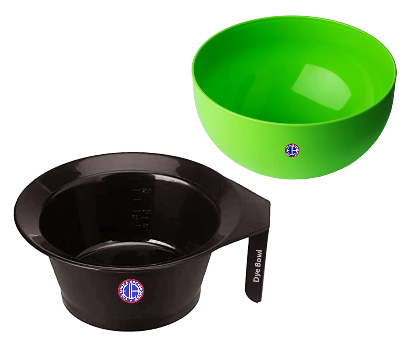 Ear Lobe & Hair Dye Accessories Combo Pack - 1pc 325ml Hair Color Mixing Bowl + 1pc 200ml Face Mask Mixing Bowl - Perfect for Salon Styling & At-Home Beauty Treatments