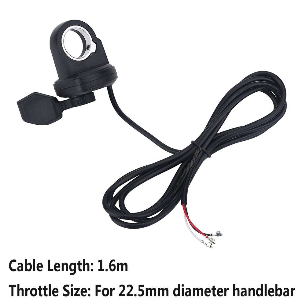 Electric Bike Throttle - Left Hand Thumb Throttle Control for E-Bike & Scooter - High Performance Accelerator for Electric Bicycles and Mobility Scooters - Perfect for Commuting, Off-Road Adventures and Urban Transportation