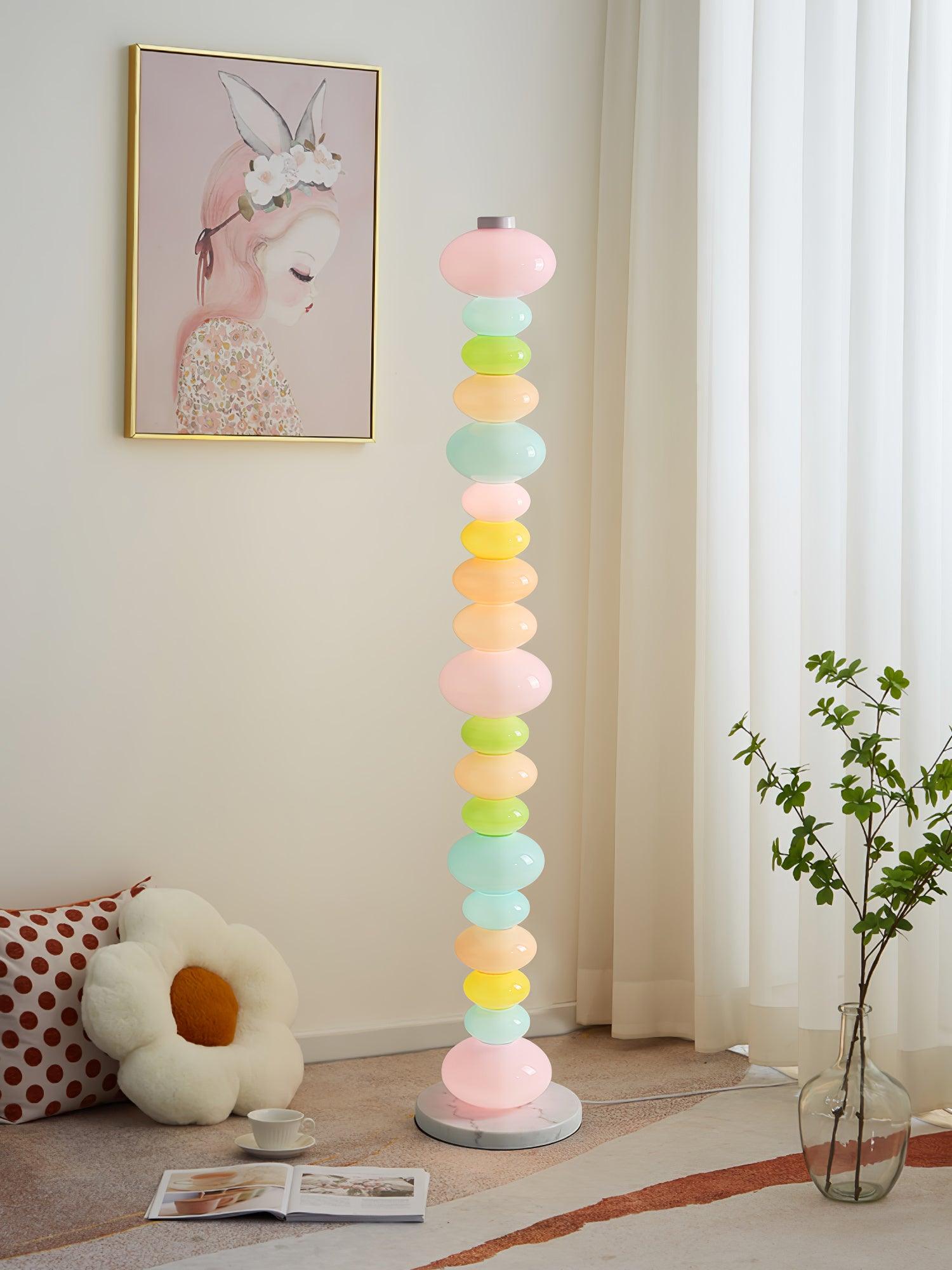 Modern LED Candy Floor Lamp - Adjustable Brightness for Living Room, Bedroom & Office - Stylish Home Decor Lighting for Relaxation & Ambiance