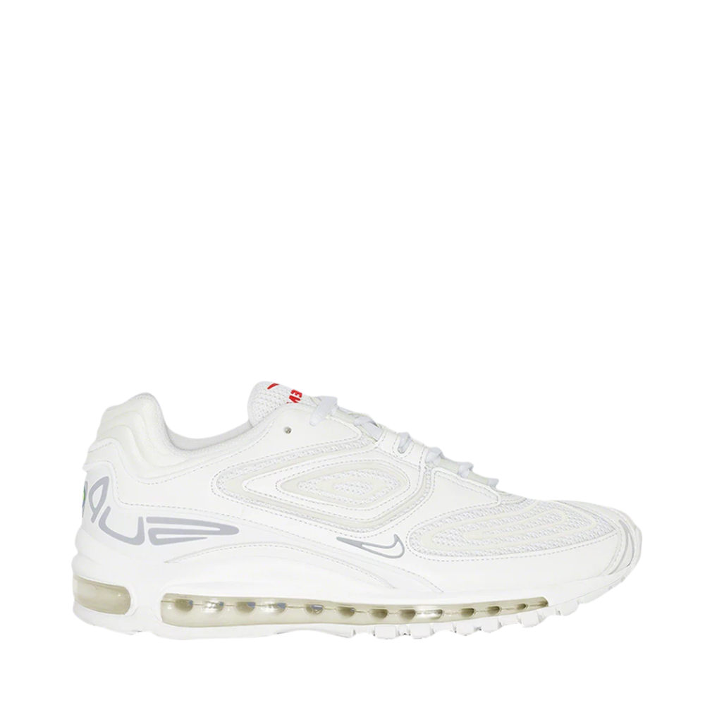 Nike x Supreme Air Max 98 TL White Sneakers - Men's Limited Edition Collab Shoes for Running & Streetwear Fashion