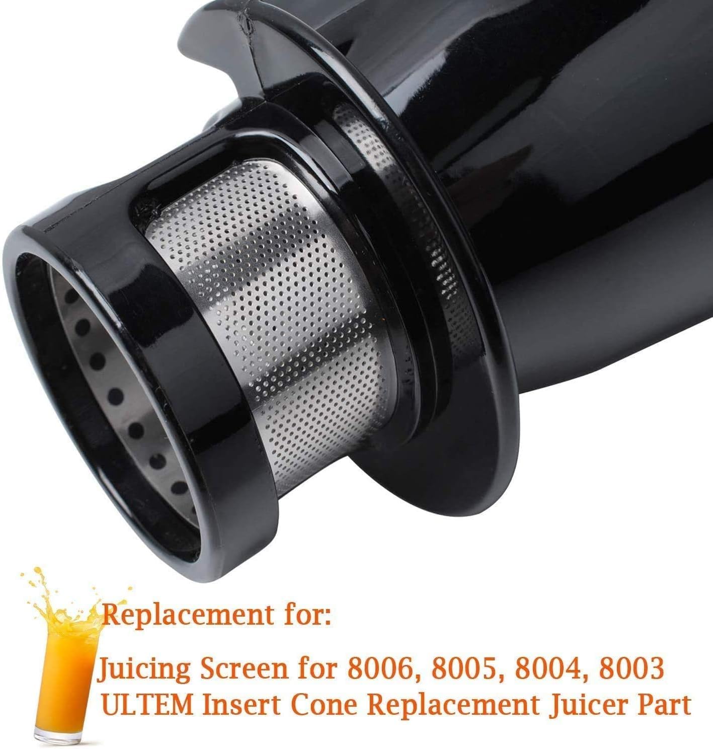 8006 Juicer Replacement Parts - Compatible with Omega 8006, 8005, 8004, 8003 & NC900 Slow Masticating Juicers - Includes 2 Juicing Screens & Auger - Perfect for Home Juice Extraction & Healthy Living