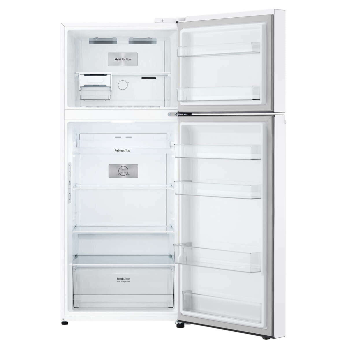 LG 375L Top Mount Refrigerator in White - Energy Efficient GT 5W Model - Perfect for Small Kitchens, Apartments & Dorm Rooms