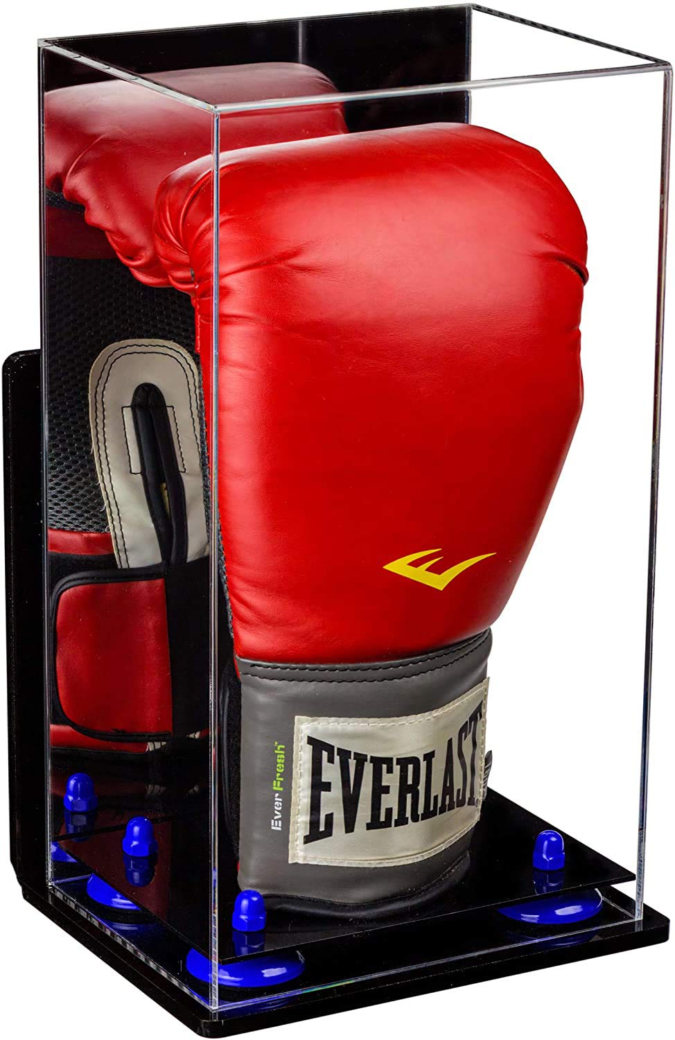 Premium Acrylic Boxing Glove Display Case - Clear Protective Showcase for Collectible Boxing Memorabilia - Perfect for Home, Gym, or Sports Bar Decor