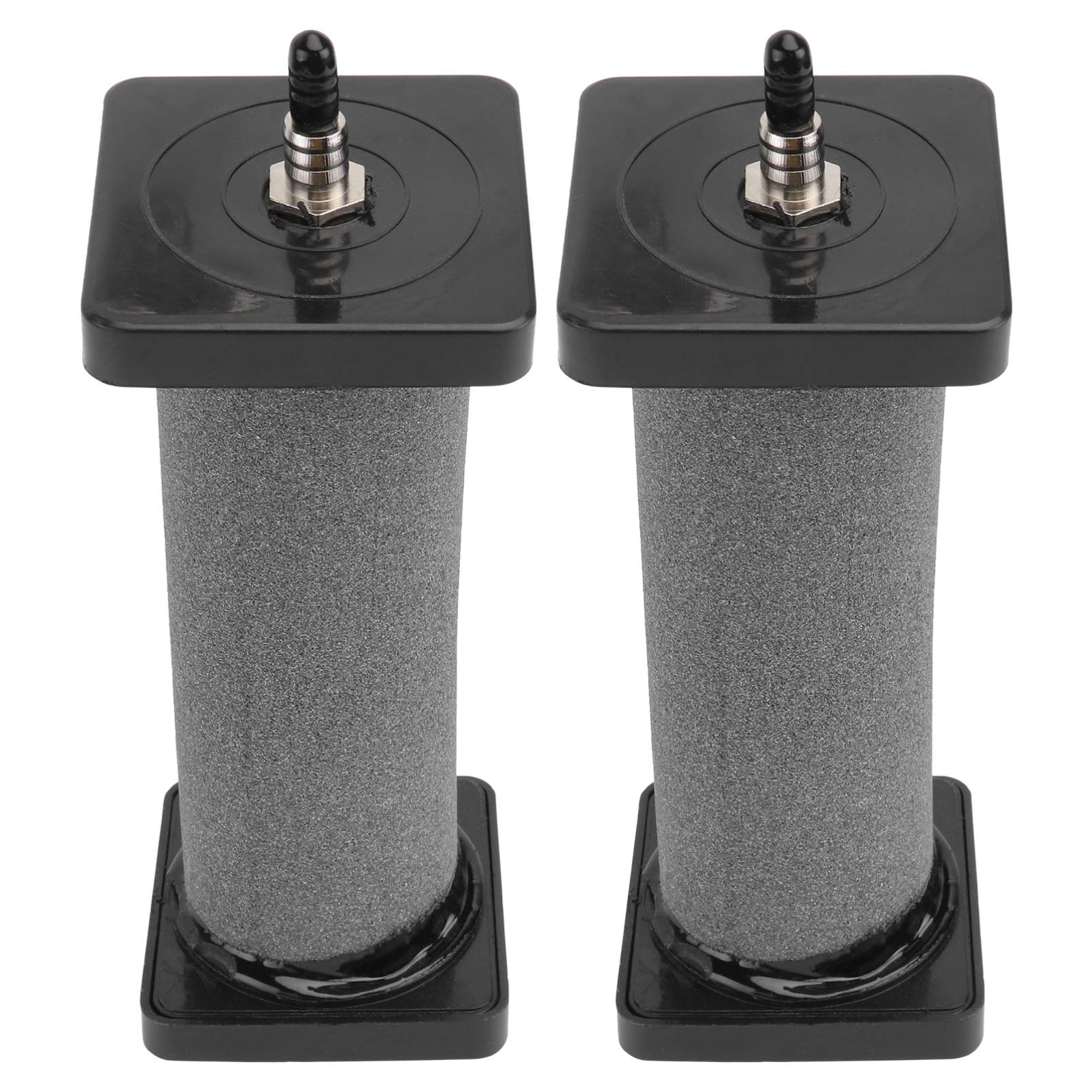 POPETPOP OUL 2Pcs Ceramic Air Diffuser for Aquarium, Hydroponics & Fish Tank Pump - Cylinder Bubble Diffuser for Oxygenation and Water Aeration